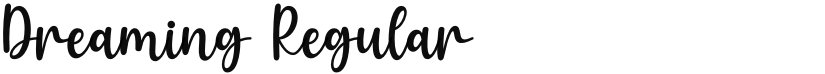 Dreaming font download