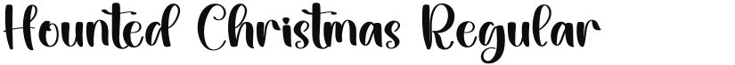 Hounted Christmas font download