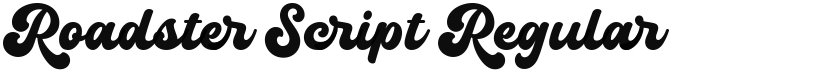 Roadster Script font download
