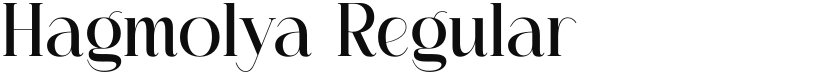Hagmolya font download