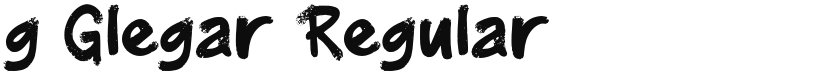 g Glegar font download