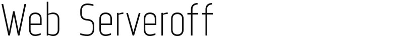 Web Serveroff font download