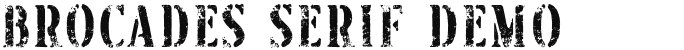 Brocades Serif Demo