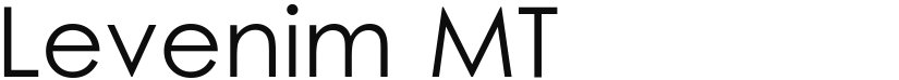 Levenim MT font download