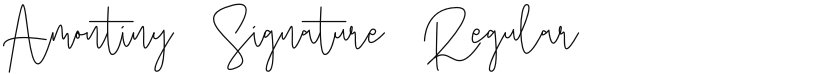 Amontiny Signature font download