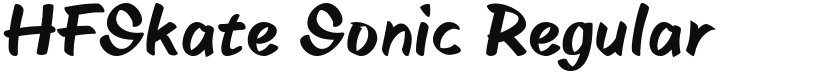 HFSkate Sonic font download