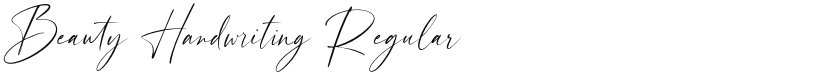 Beauty Handwriting font download