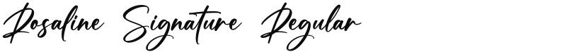Rosaline Signature font download