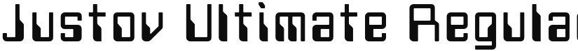 Justov Ultimate font download