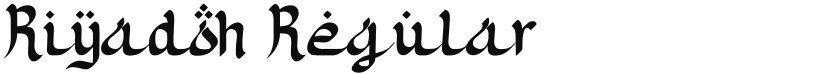 Riyadoh font download