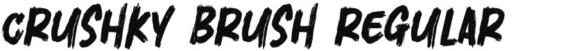 Crushky Brush font download