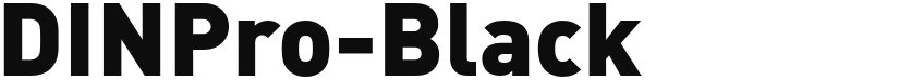 DINPro-Black font download