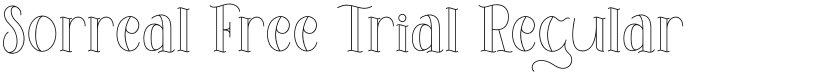 Sorreal Free Trial font download