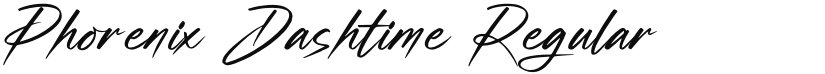 Phorenix Dashtime font download