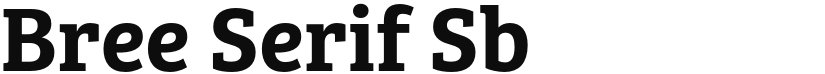 Bree Serif Sb font download