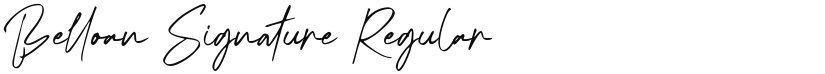 Belloan Signature font download