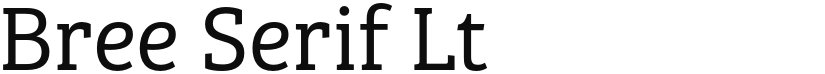 Bree Serif Lt font download