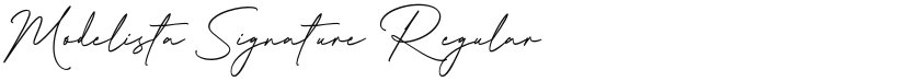 Modelista Signature font download