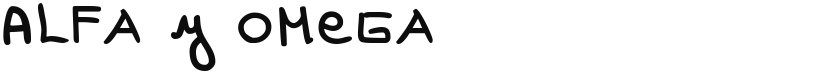 Alfa y Omega font download