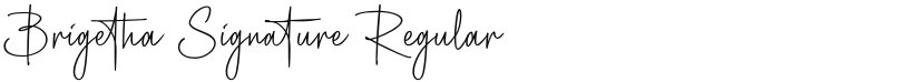 Brigetha Signature font download