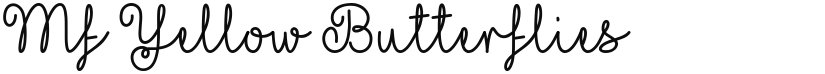 Mf Yellow Butterflies font download