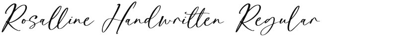 Rosalline Handwritten font download