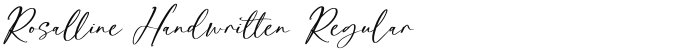 Rosalline Handwritten Regular