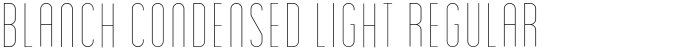 Blanch Condensed Light Regular