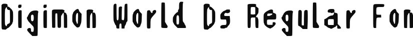 Digimon World Ds  Font font download