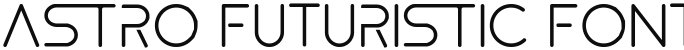 Astro Futuristic Font Regular