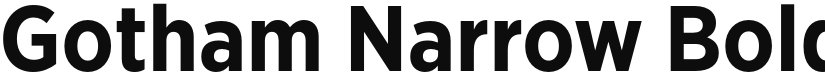 Gotham Narrow Bold font download