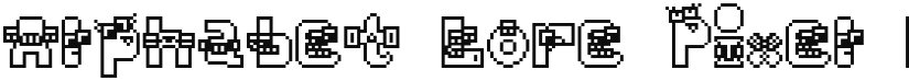 Alphabet Lore Pixel font download