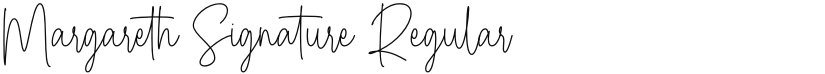 Margareth Signature font download