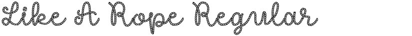 Like A Rope font download