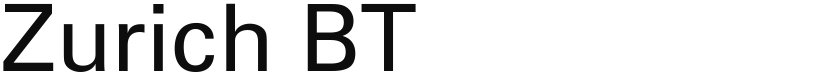 Zurich BT font download