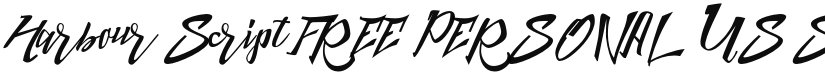 Harbour Script FREE PERSONAL US font download