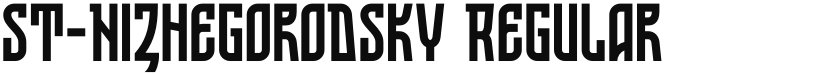 ST-Nizhegorodsky font download