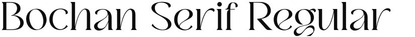 Bochan Serif font download