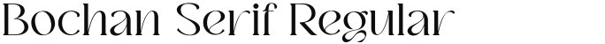 Bochan Serif Regular