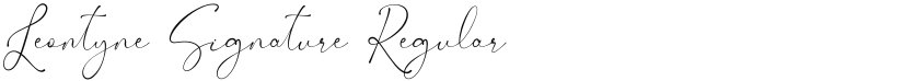 Leontyne Signature font download