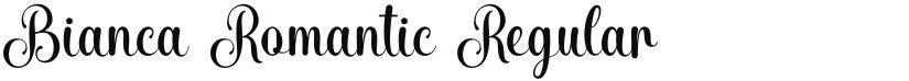 Bianca Romantic font download