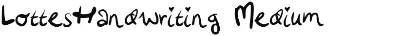 LottesHandwriting font download