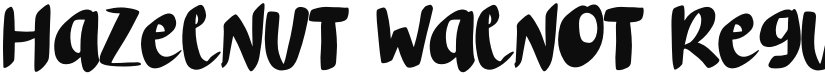 Hazelnut Walnot font download