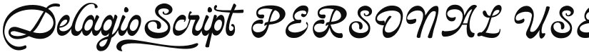 Delagio Script PERSONAL USE font download