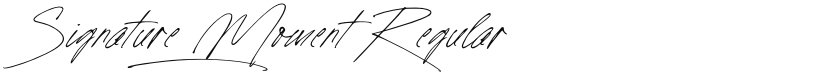 Signature Moment font download