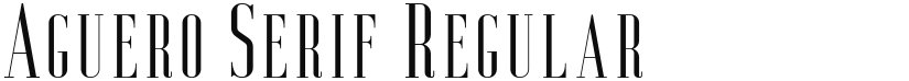 Aguero Serif font download