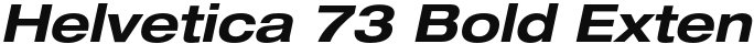 Helvetica 73 Bold Extended Oblique