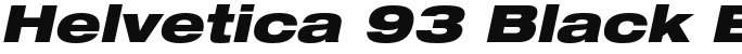 Helvetica 93 Black Extended Oblique