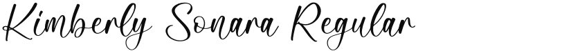 Kimberly Sonara font download
