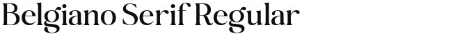 Belgiano Serif Regular